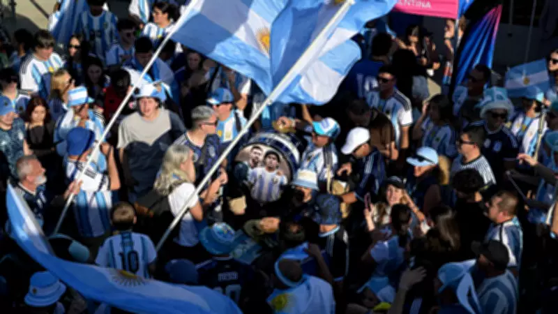 Argentina-Algeria Fan Clash in Times Square Mars FIFA World Cup Celebrations