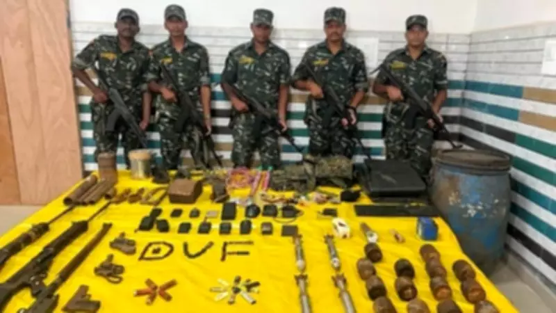 Arms, ammunition seized from Maoist dump in Odisha’s Malkangiri