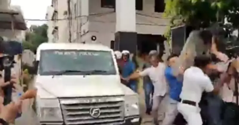 Arrested TMC Councillor Attacked with Eggs Over Extortion and Land Grab Allegations