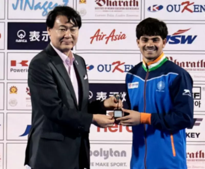Ashish Purti hat-trick leads India to U-18 Asia Cup hockey gold