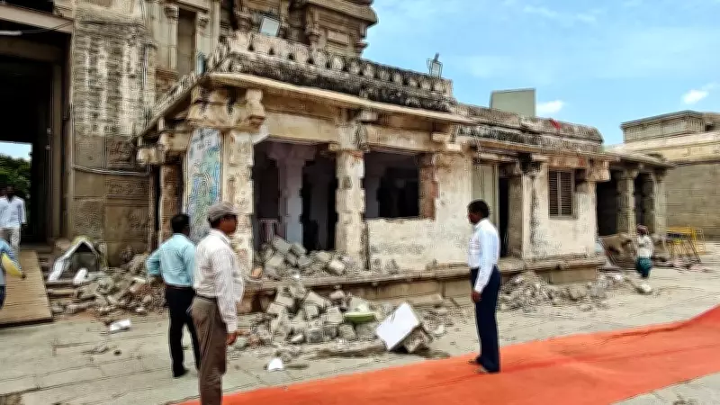 ASI Clears Illegal Office Near Virupaksha Temple Arch in Karnataka