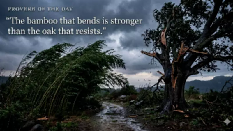 Bamboo That Bends Is Stronger Than Oak That Resists: A Lesson in Flexibility