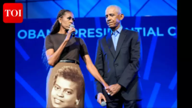 Barack Obama Gets Emotional Remembering Mother-in-Law Marian Robinson at Center Opening
