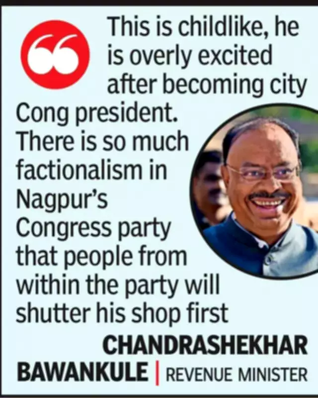 Bawankule dismisses Congress leader's claim of closing BJP's shop in Nagpur