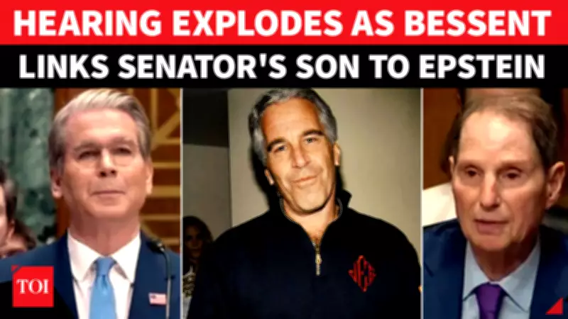 Bessent Accuses Sen. Wyden's Son of Epstein Ties in Heated Hearing