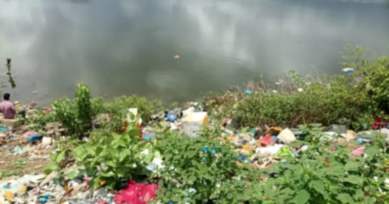 Bheeshma Lake in Karnataka's Gadag Chokes Under Waste Piles