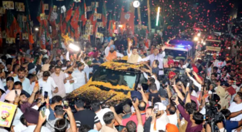 BJP Chief Nitin Nabin Gets Grand Welcome in Jalandhar Ahead of Punjab Polls