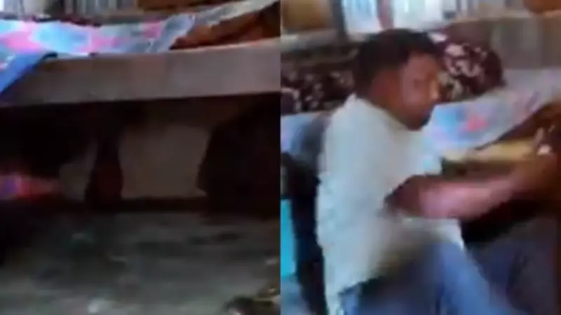 BJP IT Cell Chief Shares Video of TMC Leader Hiding Under Bed Amid Cut-Money Scam