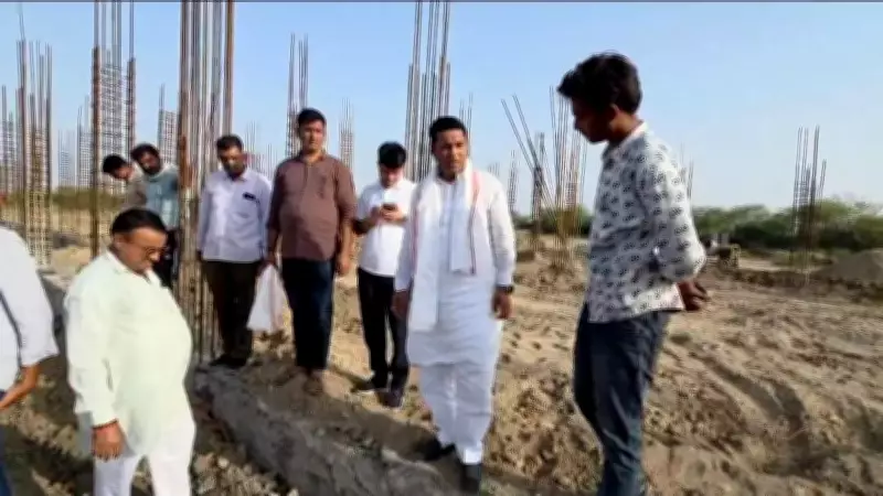 BJP MLA Lalaram Bairwa inspects veterinary hospital, orders action over poor construction