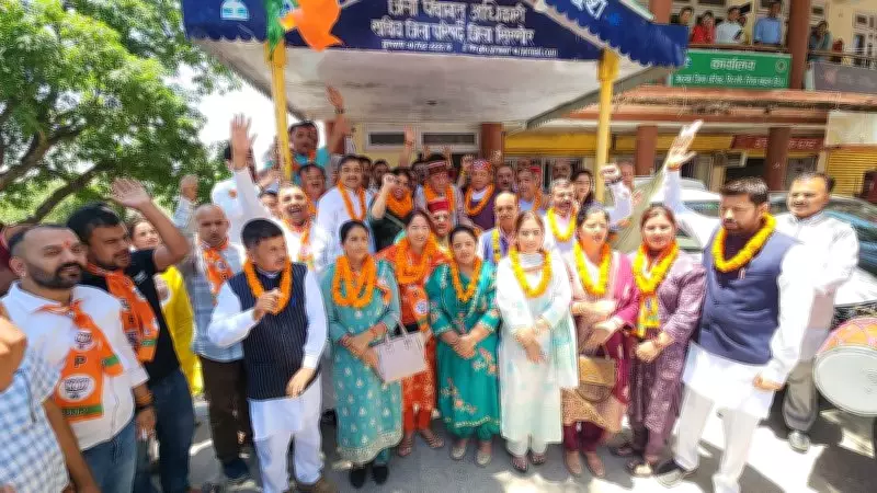 BJP Tightens Grip on Sirmaur Zila Parishad, Shivani and Baldev Elected