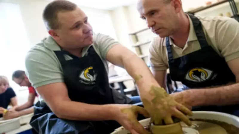 Blind Ukrainian Veteran Finds New Purpose Teaching Pottery to Fellow Soldiers