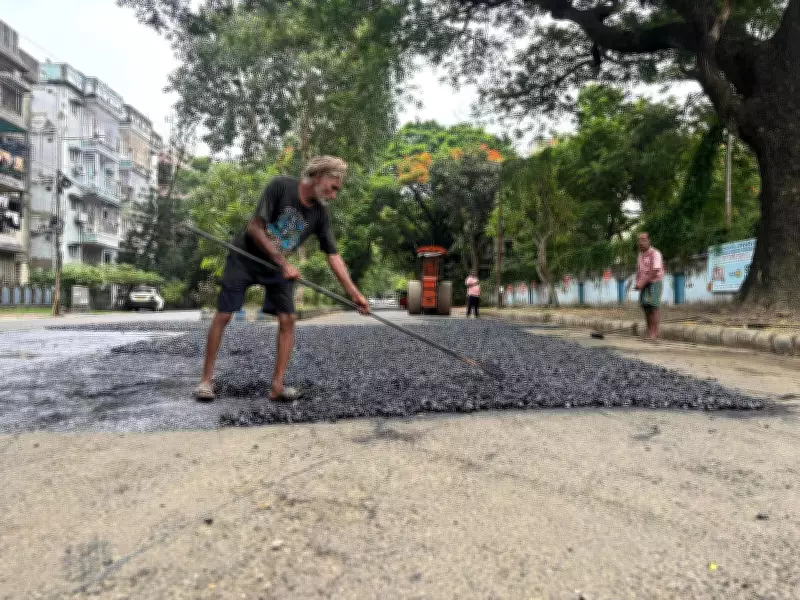 BMC Begins Urgent Road Repairs in Salt Lake Ahead of Monsoon Season