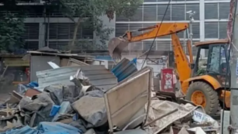 BMC Demolishes 43 Structures for Goregaon Road Widening Project