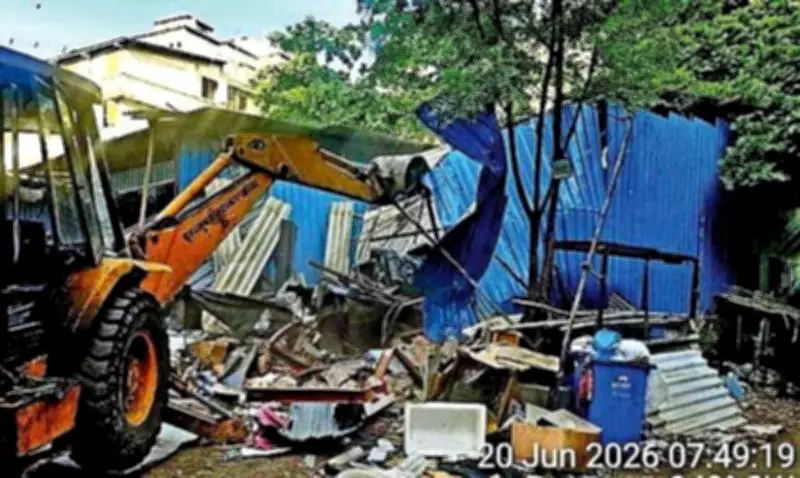 BMC-Mumbai Police Demolish Oshiwara Encroachments After BJP MLA Complaint