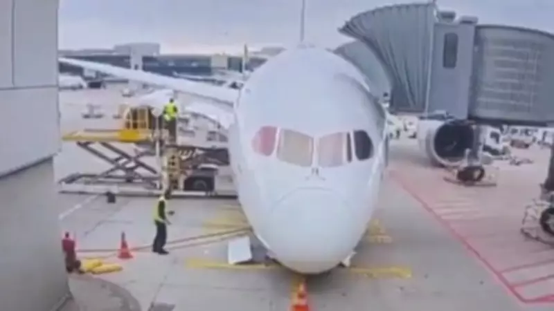 Boeing Jet's Nose Gear Collapses at Frankfurt Airport, Staff Injured