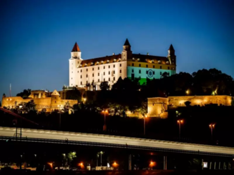 Bratislava Castle Lit in Tricolour During PM Modi's Slovakia Visit