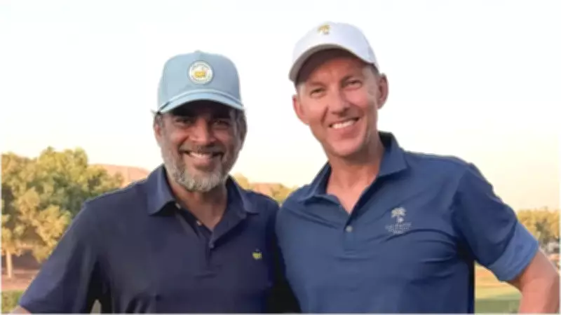 Brett Lee and R Madhavan Enjoy Golf Outing Together