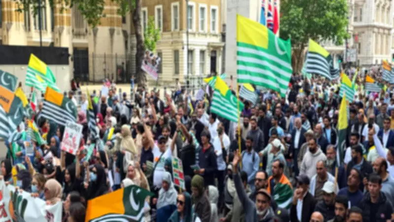 British Kashmiris Protest in London Against PoK Human Rights Violations