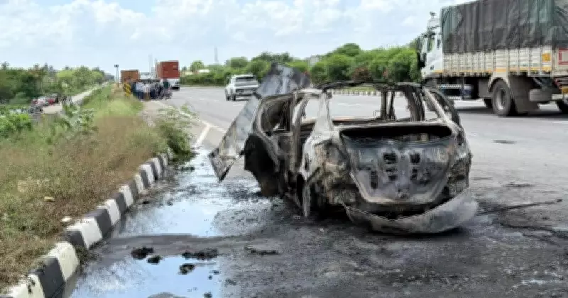 Car blast near Tumkuru kills man; suicide or botched kidnapping suspected