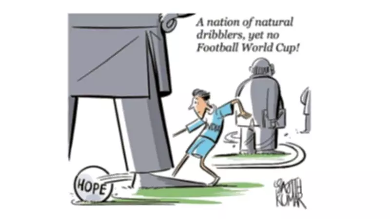 Cartoon: Yet No Football World Cup for India