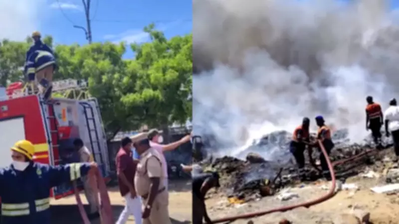 Chennai Corporation Extinguishes Perungudi Dump Yard Fire in Two Hours