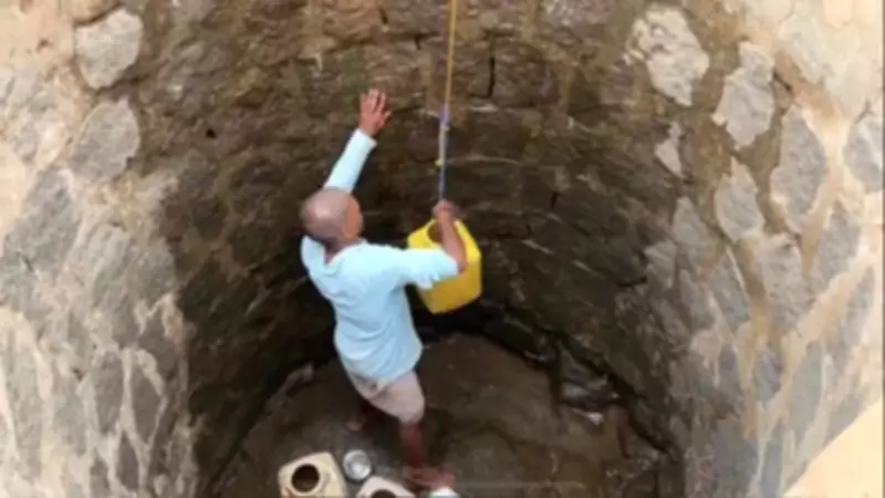 Chhattisgarh Village Faces Severe Water Crisis, Residents Risk Lives in Wells