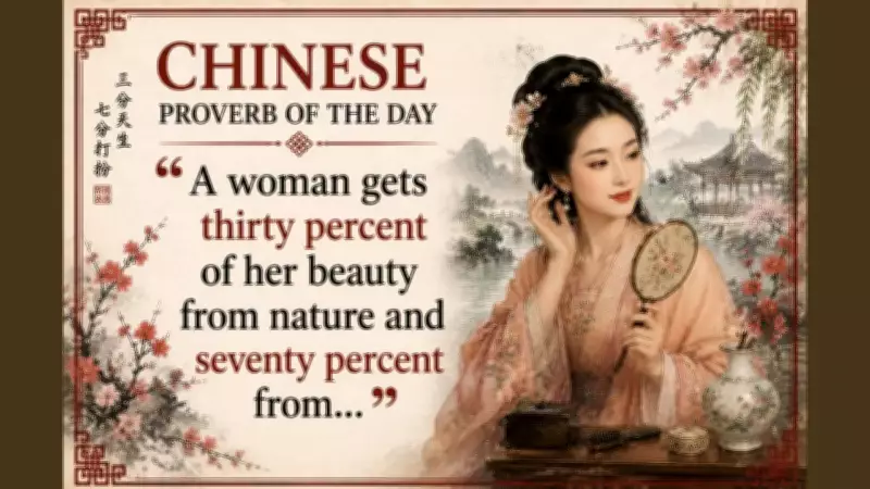 Chinese Proverb: 30% Beauty from Nature, 70% from Makeup