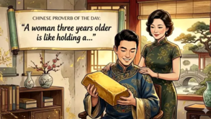 Chinese Proverb: Woman Three Years Older Is Like a Golden Brick