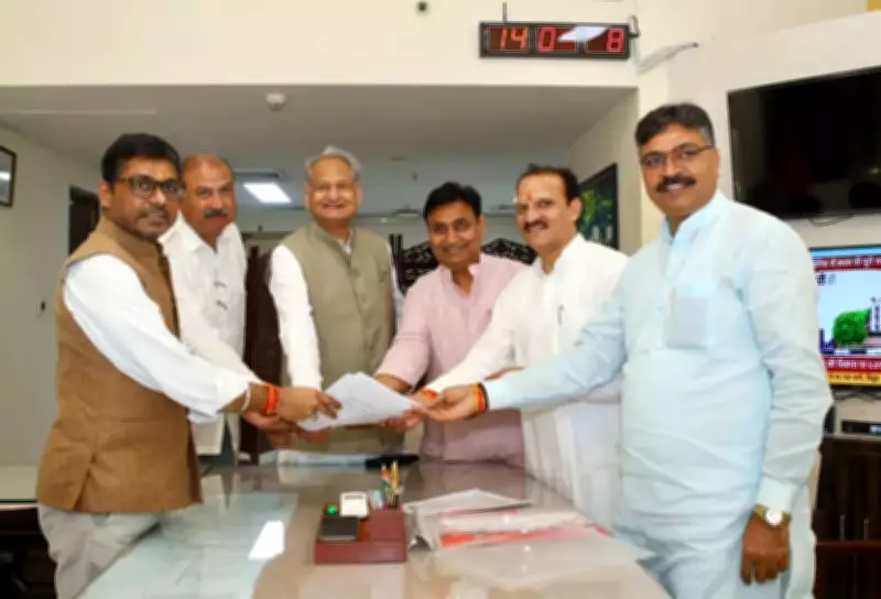 Congress MP Neeraj Dangi files nomination for Rajya Sabha re-election from Rajasthan