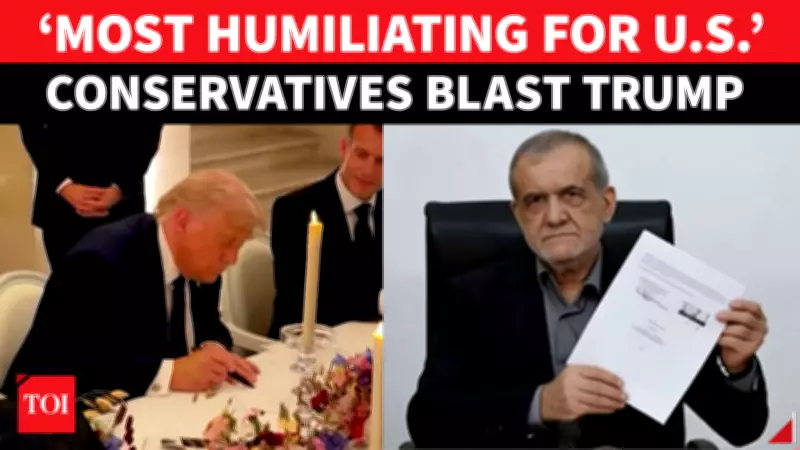 Conservatives Slam Trump's Iran MoU as 'Most Humiliating American Surrender'