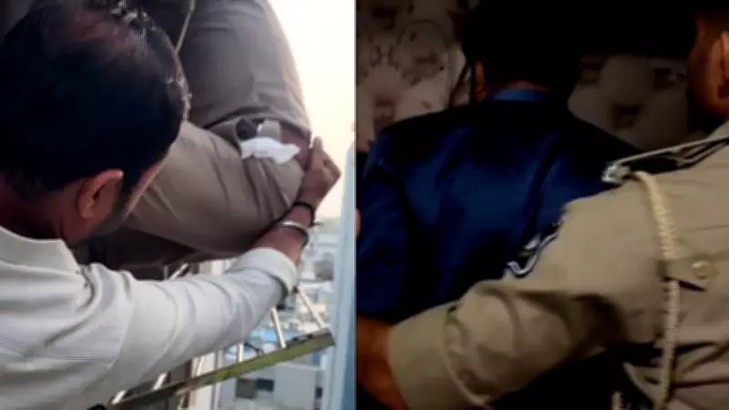 Cop Risks Life to Save Man Attempting Suicide in Surat, Netizens Laud Bravery