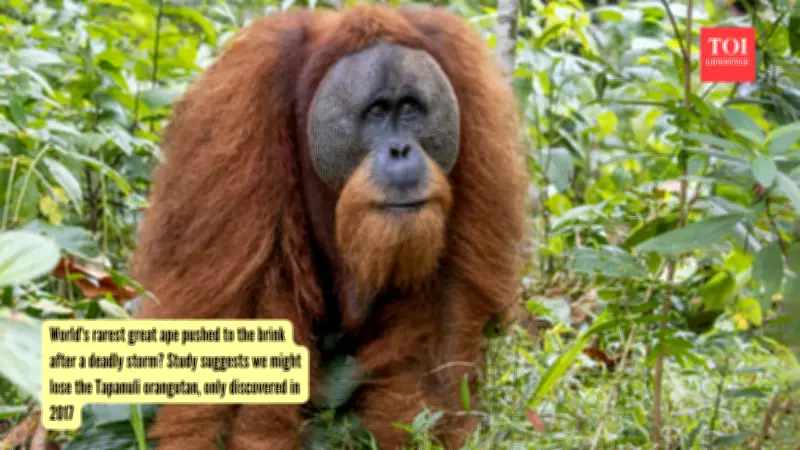 Cyclone Kills 58 Rarest Great Apes, Threatening Tapanuli Orangutan Survival