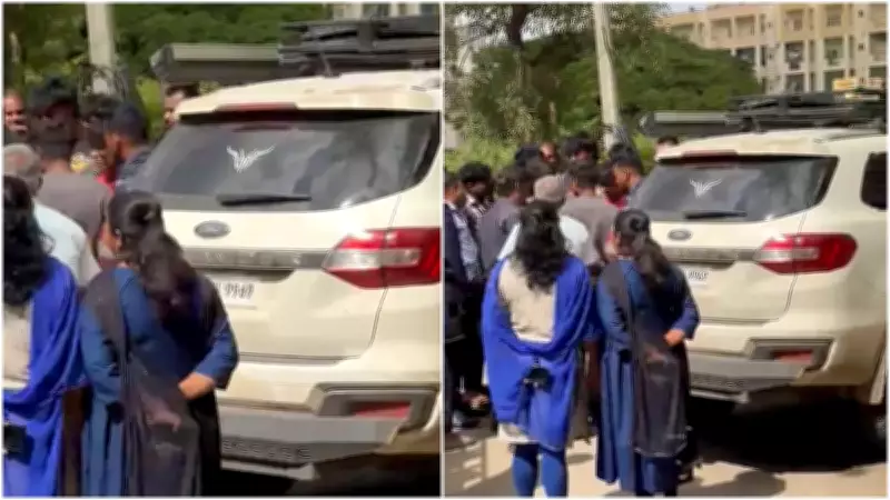 Darshan's son's car in Bengaluru accident; family denies he was driving