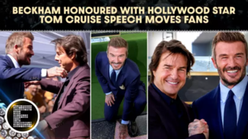 David Beckham Receives Hollywood Walk of Fame Star; Tom Cruise's Tribute Goes Viral