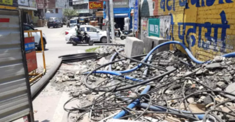 Debris and Pipes Litter Dehradun Roads After June 7 Deadline