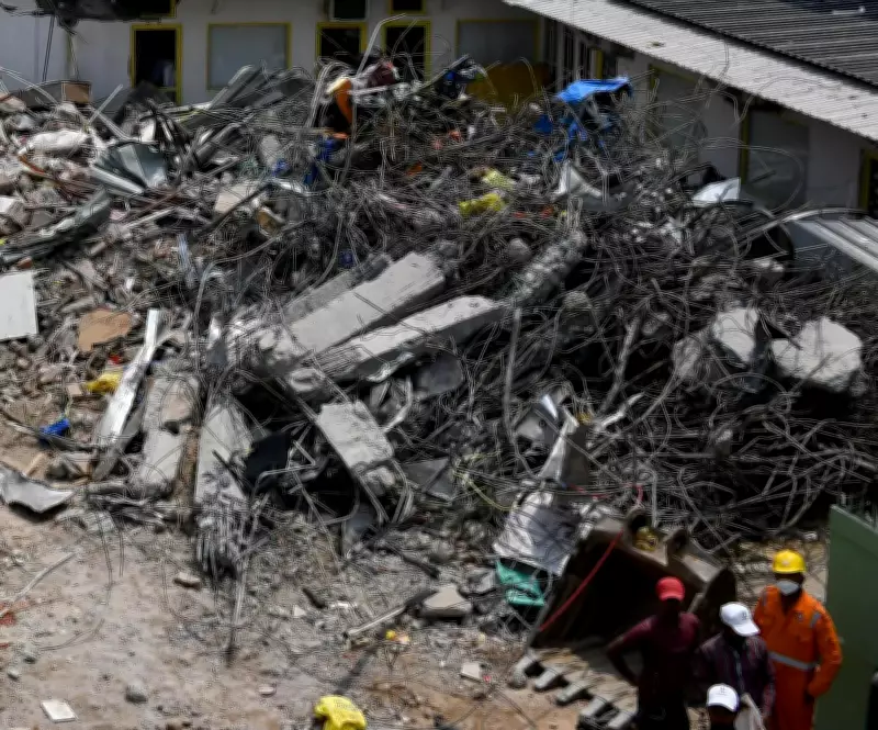 Delhi Building Collapse: Students, AI Firm Employees Seek Belongings in Rubble