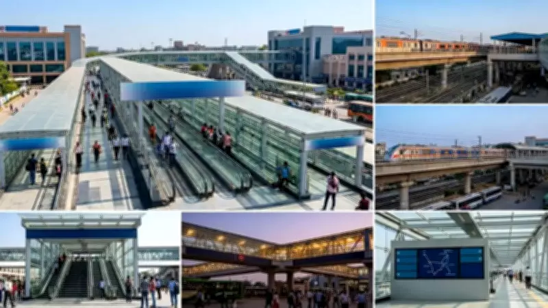 Delhi's Anand Vihar Gets 417-Meter Skywalk to Link Key Transport Hubs