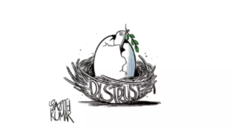 DH Toon: Egg of Distrust – A Cartoon Commentary on Political Divide