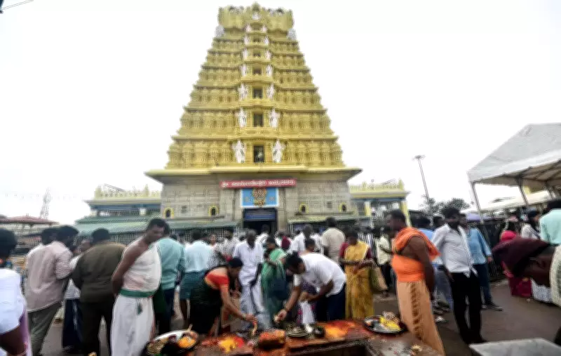 Durga Stalin offers prayers at Nimishamba Temple in Mandya