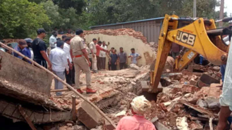 Eatery Roof Collapse in Vikarabad Injures Four, Rescue Operation Launched