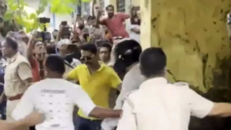 Eggs Pelted at TMC Leader Udayan Guha After Arrest in Extortion Case