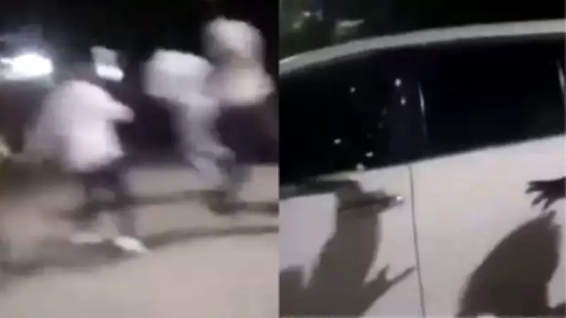 Eggs Thrown at TMC MLA Madan Mitra's Vehicle During Kamarhati Protest