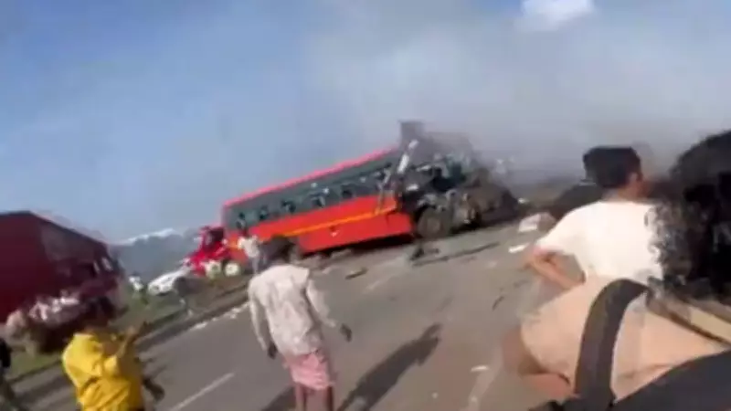 Eight dead, 10 injured in head-on collision between two luxury buses in Maharashtra