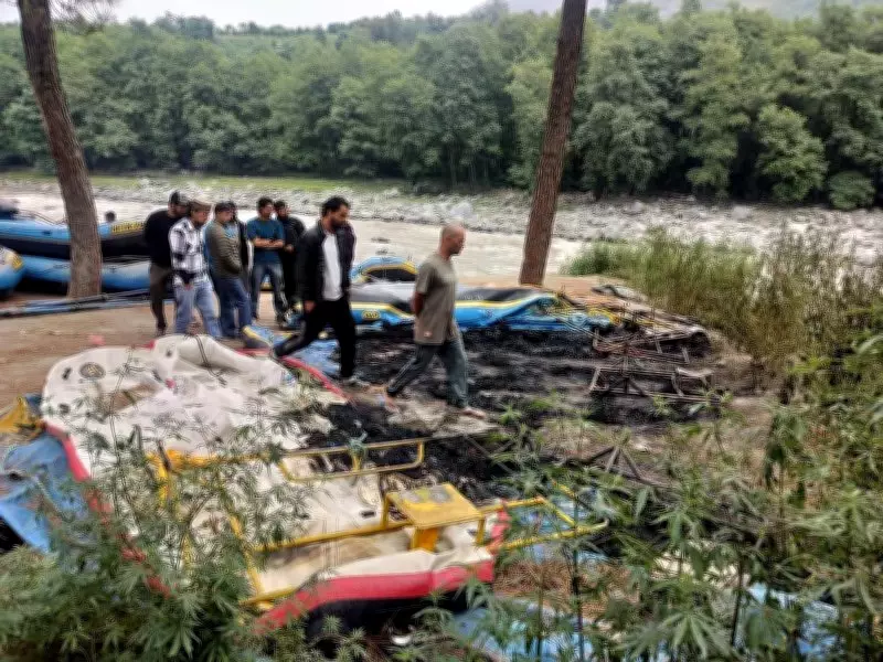 Eight rafts worth Rs 34 lakh gutted in Kullu fire, probe underway
