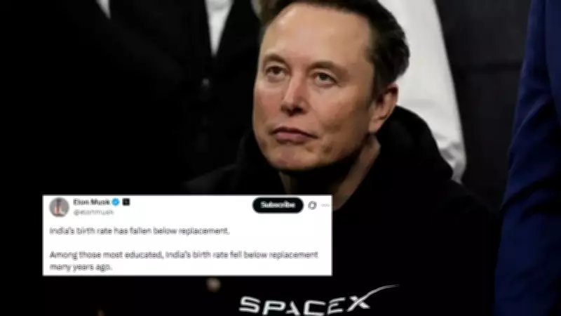 Elon Musk Reacts as India's Fertility Rate Drops Below Replacement Level