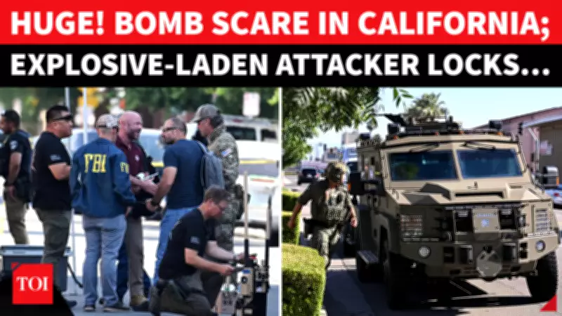 Explosive-Laden Attacker Barricades Self Inside California Bank, FBI Responds