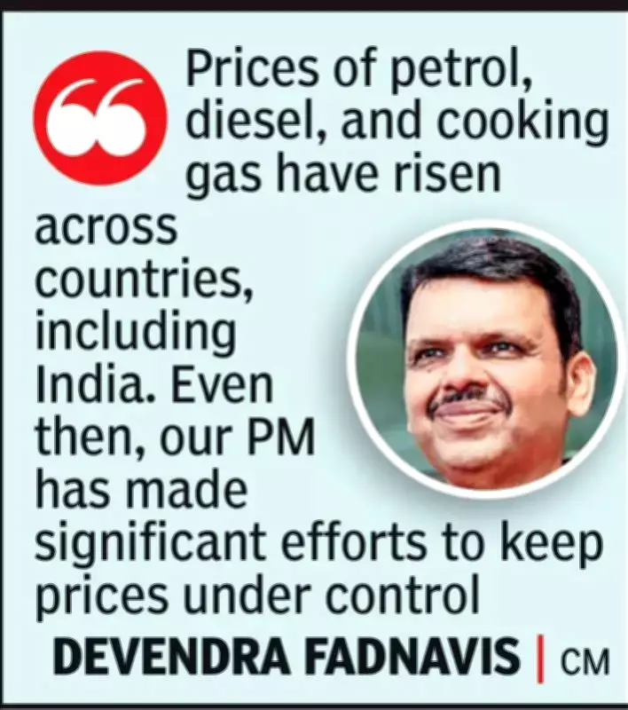 Fadnavis Rejects Pawar's Warning on LPG Price Hike Political Cost