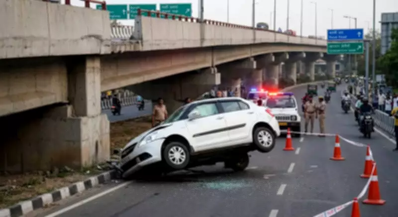 Family of three injured as car plunges off bridge near Jagraon
