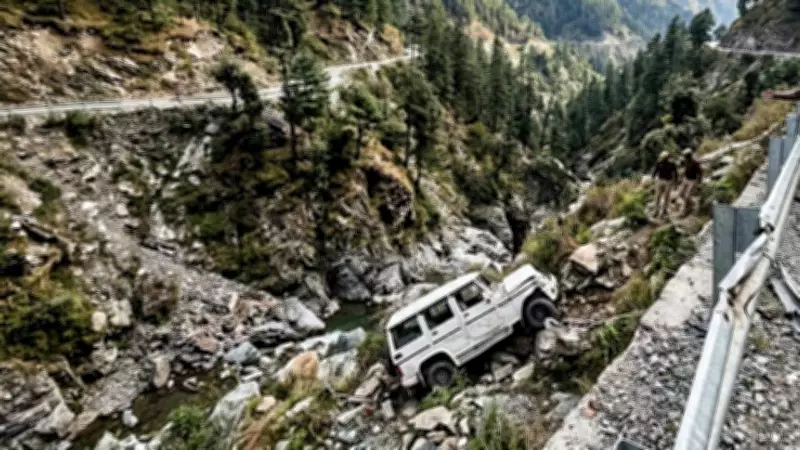 Family Trip Turns Tragic: Woman, Infant Die as Car Falls into Himachal Gorge
