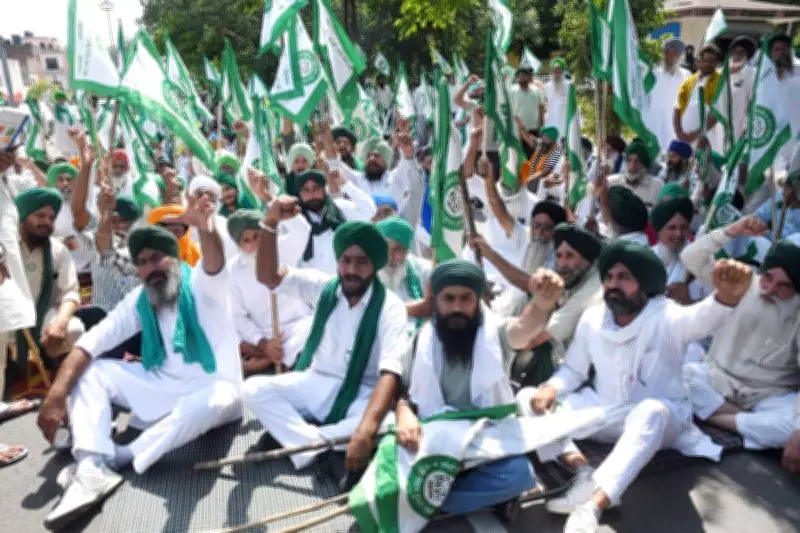 Farmers Protest in Mohali Against Land Mortgage Bank Irregularities